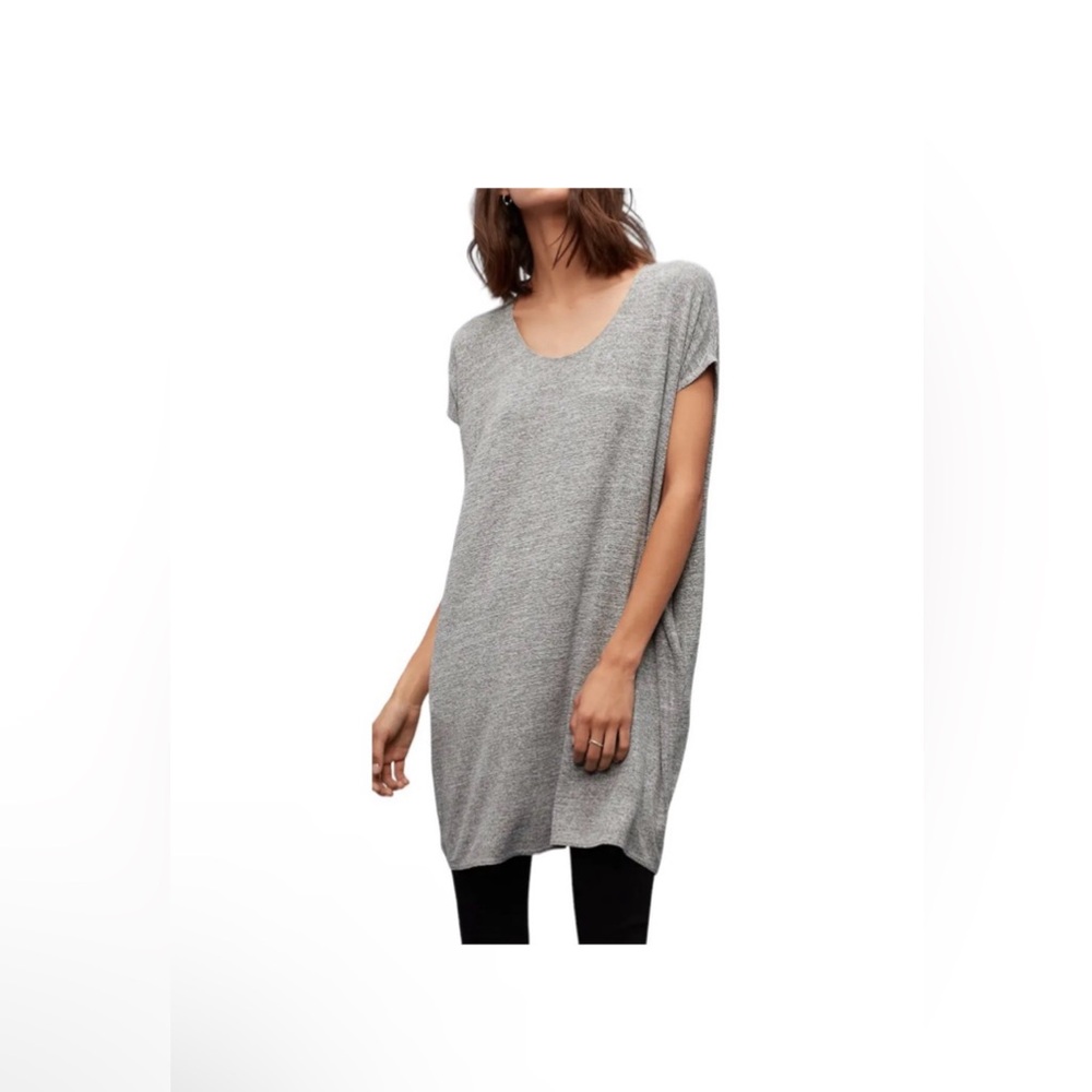 Aritzia Wilfred Free Gray Lorelei Mini Dress